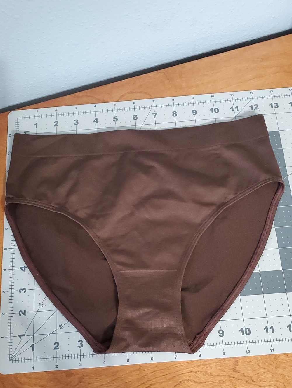 Quince 6pk Smoothing Comfort High-Waisted Brief Seamless Panty Cocoa Brown L - Picture 7 of 11